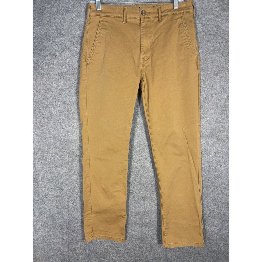 Levis Mens Chino Pants Tan Brown Stretch Cotton Twill Slim 31x30 18201-0040